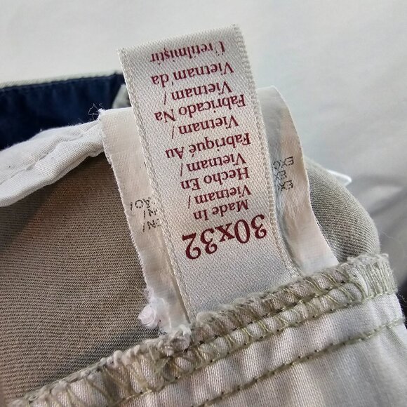 Original Penguin Pants Mens 30x32 Beige Chino Khaki Straight Preppy Classiccore - Picture 9 of 11